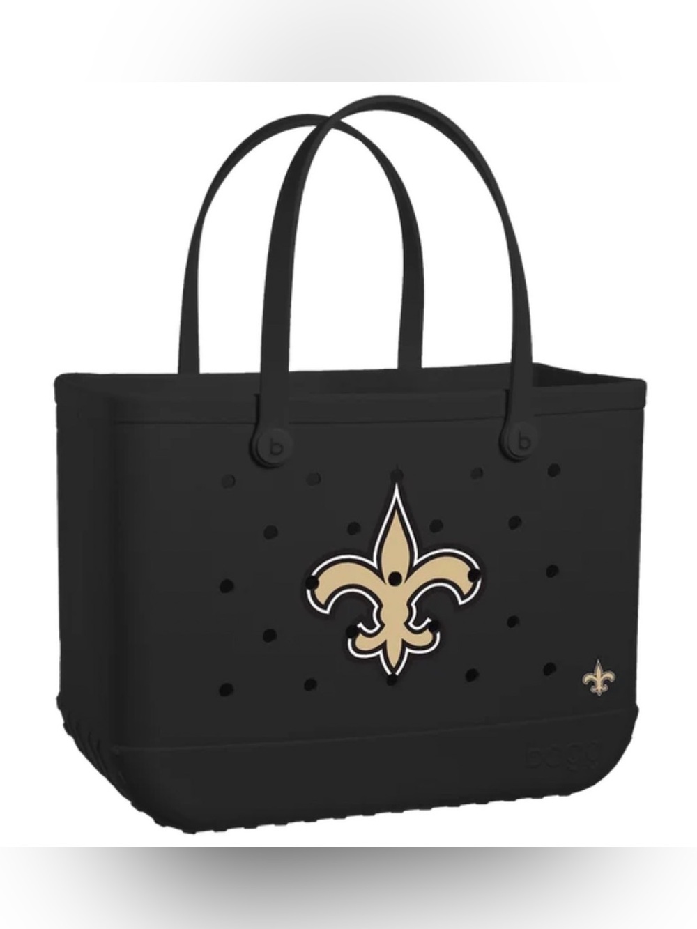 NEW ORLEANS SAINTS ORIGINAL SIZE BOGG BAG~BNWT INCLUDES 2 CLEAR BAG INSERTS